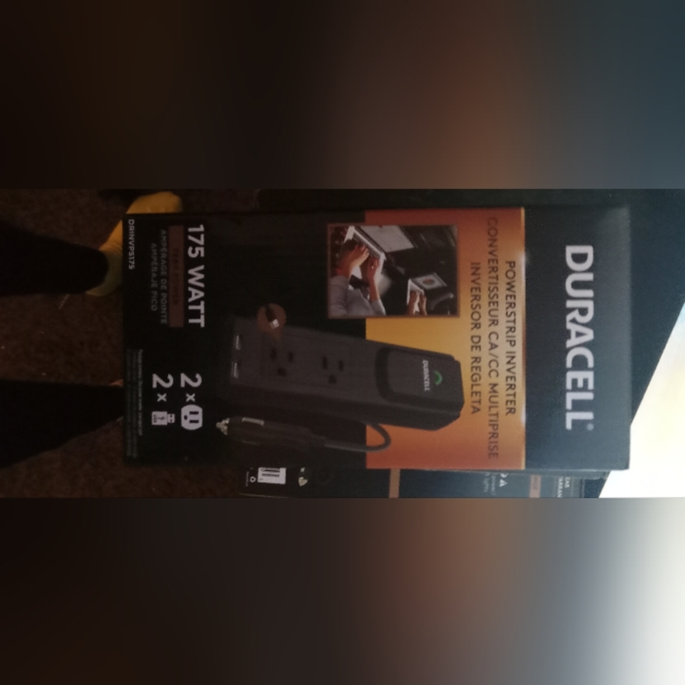 Duracell power strip inverter 175 watt